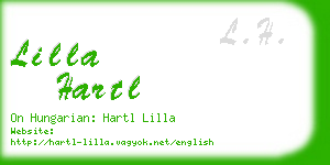 lilla hartl business card